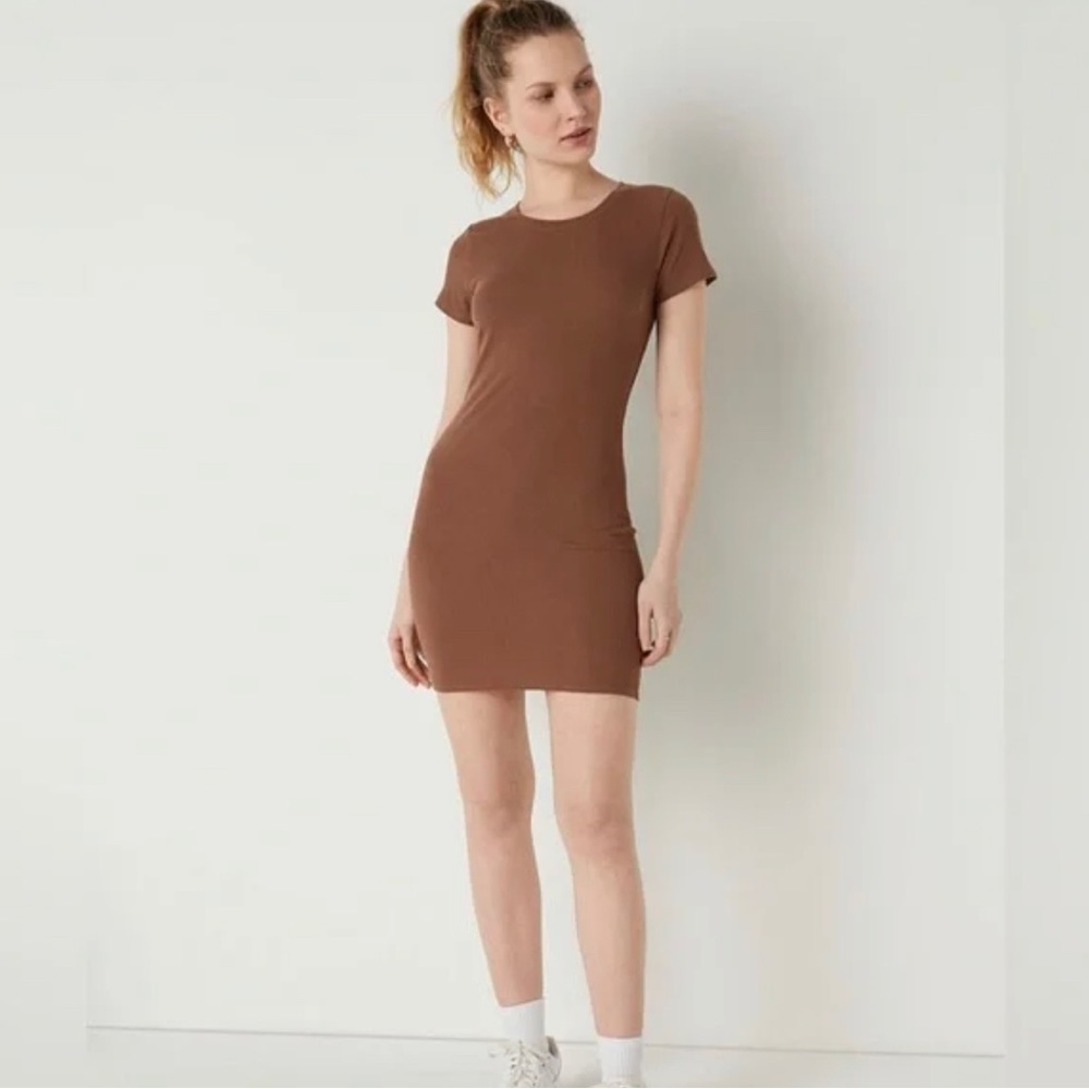 Victoria Secret/Pink Brown Bodycon Dress